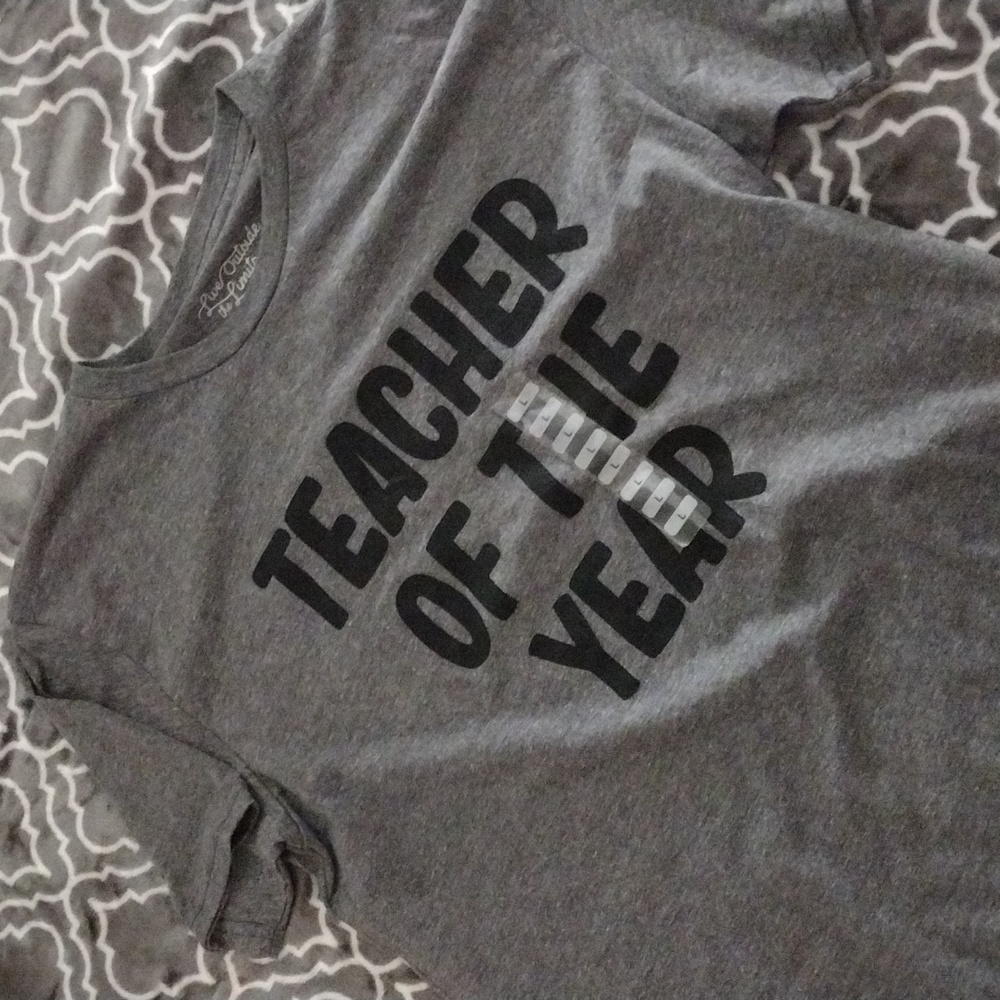 Teacher Of The Year Tee Women's Size Large NWT